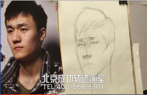 素描男青年頭像解構(gòu)