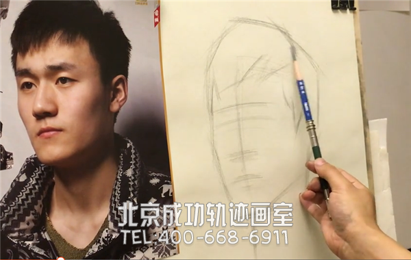 素描男青年頭像解構(gòu)