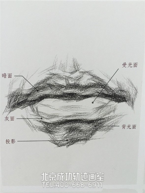 素描入門(mén)：眼睛鼻子嘴巴的素描精講解析教程