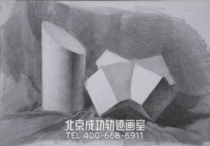 素描幾何體畫法步驟