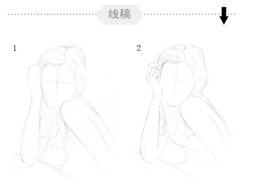 素描畫(huà)女孩的畫(huà)法